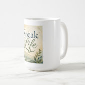 Sprich Leben Kaffeetasse (VorderseiteRechts)