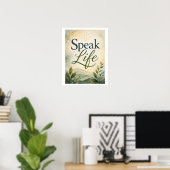 Sprich Leben Poster (Heimbüro)
