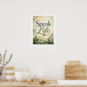 Sprich Leben Poster (Küche)