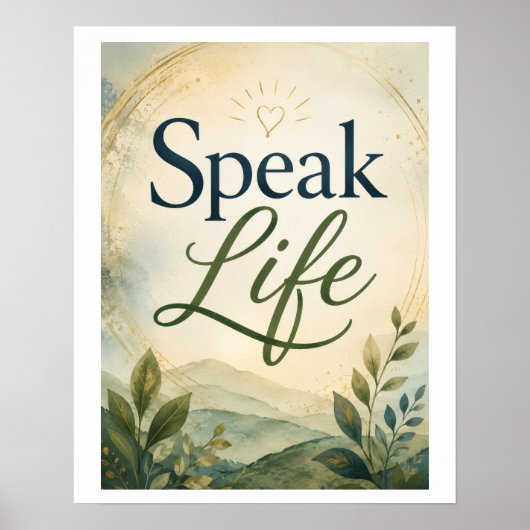 Sprich Leben Poster (Vorne)