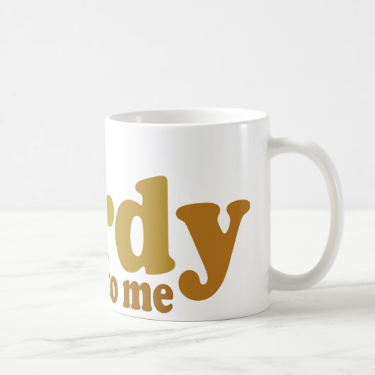 Sprich mir nervös über Cooles Retro Kaffeetasse (Rechts)
