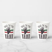 Sprich mit dem Hand Distressed Hand Spaß Pappbecher