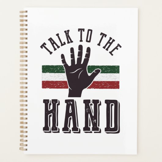 Sprich mit dem Hand Distressed Hand Spaß Planer (Vorderseite)