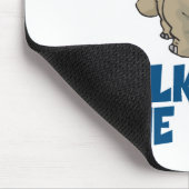Sprich mit dem Schwanz Nilpferd Mousepad (Ecke)