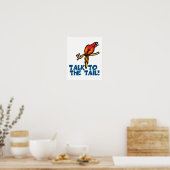Sprich mit dem Schwanz Parrot Poster (Küche)
