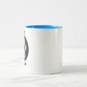 Sprich mit der Pfote Zweifarbige Tasse (Mittel)