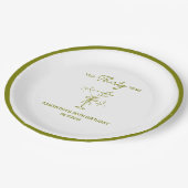 "Sprich mit mir" Dirty Martini 30. Geburtstag Pappteller (Schrägansicht)