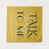 Sprich mit mir Dreißigster Geburtstag Fette Wandku Wandteppich (Vorderseite (Horizontal))