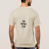 Sprich mit mir über Fußball T-Shirt (Rückseite)