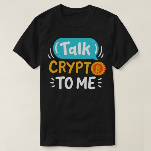 Sprich mit mir über Krypto T-Shirt (Design vorne)