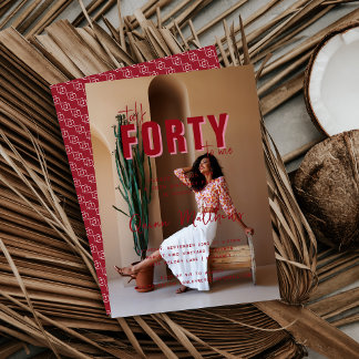 Sprich mit mir über Vierzig | 40. Geburtstag Party Einladung