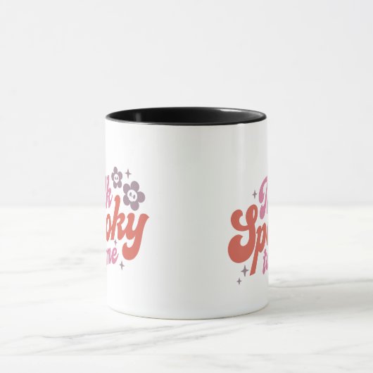 Sprich mit mir über weißes Halloween Tasse (Zentrum)