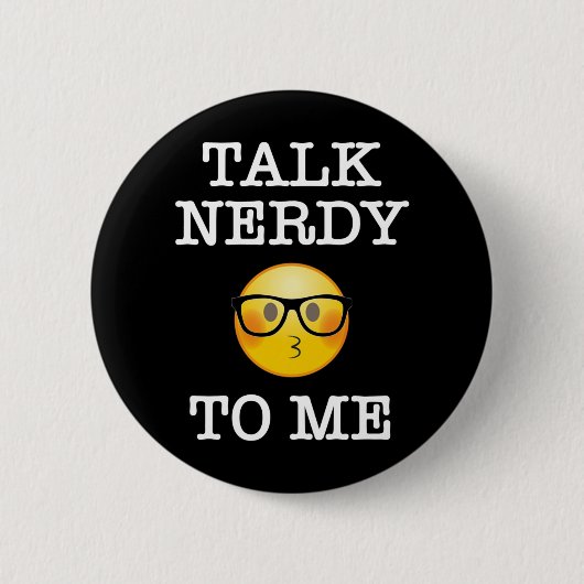 Sprich Nerdy mit mir Button (Vorderseite)