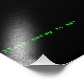 Sprich Nerdy mit mir Fotodruck (Ecke)