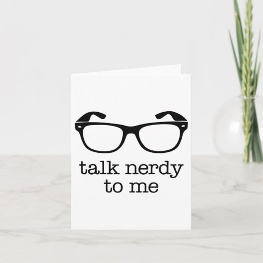 Sprich Nerdy mit mir Karte (Vorderseite)