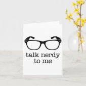 Sprich Nerdy mit mir Karte (Gelbe Blume)