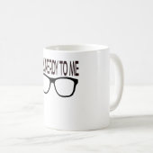 Sprich Nerdy mit mir mit Black Geek Brillen Kaffeetasse (VorderseiteRechts)