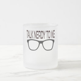 Sprich Nerdy mit mir mit Black Geek Brillen Mattglastasse