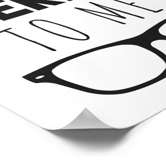 Sprich Nerdy mit mir Poster (Ecke)