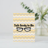 Sprich Nerdy mit mir Postkarte (Stehend Vorderseite)