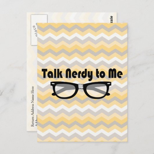 Sprich Nerdy mit mir Postkarte (Vorne/Hinten)