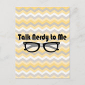 Sprich Nerdy mit mir Postkarte (Vorderseite)