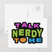 Sprich Nerdy mit mir Postkarte (Vorne/Hinten)