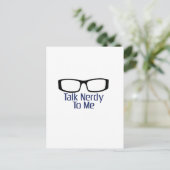 Sprich Nerdy mit mir Postkarte (Stehend Vorderseite)