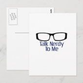 Sprich Nerdy mit mir Postkarte (Vorne/Hinten)