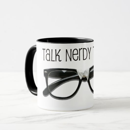 Sprich Nerdy mit mir Tasse (Vorderseite Links)