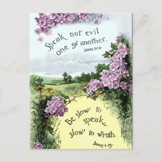 Sprich nicht böse eines anderen postkarte