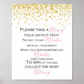 Sprich nicht Bride Game Sign Poster (Vorne)