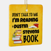 Sprich nicht, dass ich ein Dustin Stevens-Buchbröt Keramikornament (Rechts)