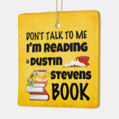 Sprich nicht, dass ich ein Dustin Stevens-Buchbröt Keramikornament (Links)