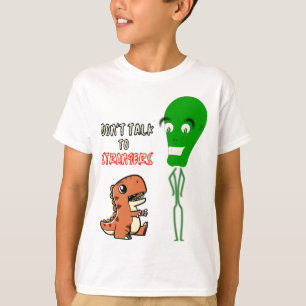 Sprich nicht mit Fremden, Alien mit Niedlichem Din T-Shirt