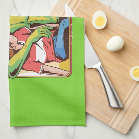 Sprich nicht mit Fremden Geschirrtuch (Viertel Falte)