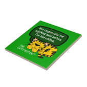 Sprich nicht mit mir, bis ich eine Tasse Kaffee ha Fliese (Seite)