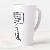 Sprich nicht mit mir, bis ich meine große Katze Ka Milchtasse (Rechte Ecke)