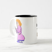 Sprich nicht mit mir Coffee Cup Zweifarbige Tasse (Vorderseite Links)