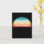 Sprich nicht mit mir, dass ich ein lustiges Gesche Karte (Gelbe Blume)