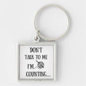 Sprich nicht mit mir, dass ich lustige Häkelchen z Schlüsselanhänger (Vorne)