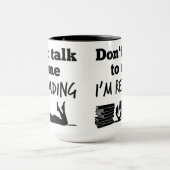Sprich nicht mit mir, dass ich Tasse lese (Zentrum)