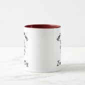 Sprich nicht mit mir! Ich knete Tasse (Zentrum)