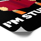 Sprich nicht mit mir, ich studiere lustiges Buch F Poster (Ecke)