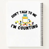 Sprich nicht mit mir, ich zähle notizblock (Rückseite)