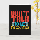 Sprich nicht mit mir, ich zähle Pharmazie Karte (Gelbe Blume)