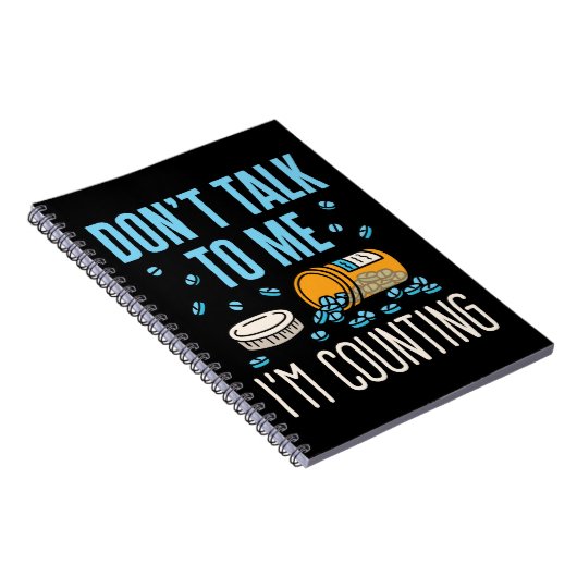 Sprich nicht mit mir, ich zähle Pharmazie Notizblock (Rechte Seite)