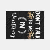 Sprich nicht mit mir im Gewinner des Reitpferdes V Fleecedecke (Vorderseite (Horizontal))