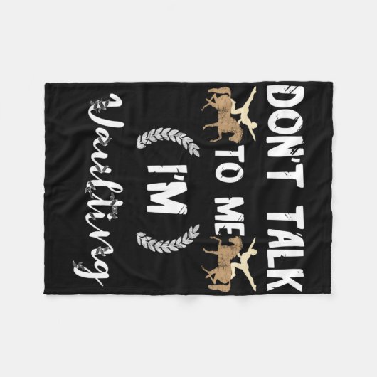 Sprich nicht mit mir im Gewinner des Reitpferdes V Fleecedecke (Vorderseite (Horizontal))