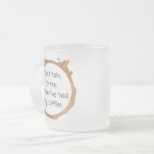 Sprich nicht mit mir mattglastasse (Vorderseite Links)